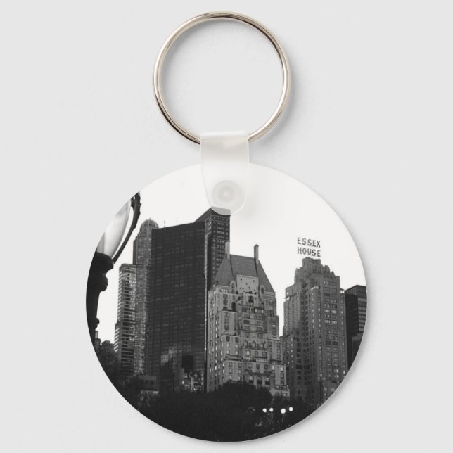 Porte-clés Essex House noir et blanc NYC (Recto)