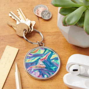 Porte-clés Esthétique holographique