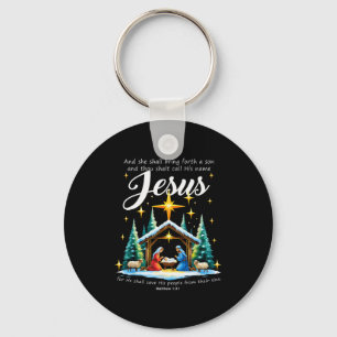 Porte-clés Et tu l'appelleras Jésus Nativité Christ