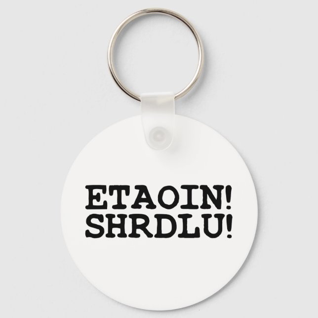 PORTE-CLÉS ETAOIN ! SHRDLU ! (Recto)
