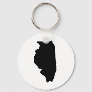 Porte-clés État de l'Illinois américain