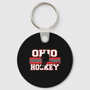 Porte-clés État De L'Ohio Joueur De Hockey Sur Glace Gear Coa