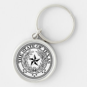Porte-clés État de prime blanche de porte - clé du Texas