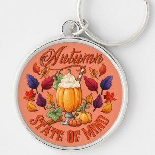 Porte-clés État D'Esprit Orange D'Automne