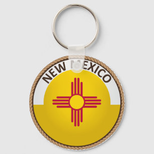Porte-clés État du Nouveau-Mexique - Sceau du drapeau