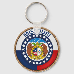 Porte-clés État du sceau du pavillon du Missouri