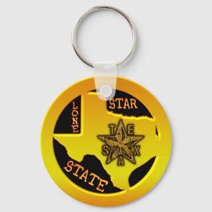 Porte-clés État solitaire d'étoile du Texas