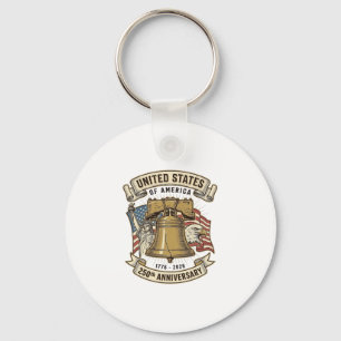 Porte-clés États-Unis 250e anniversaire Vectoriel Patriotique