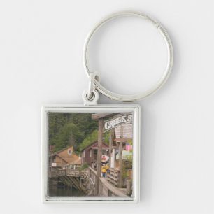 Porte-clés États-Unis, Alaska, Ketchikan, Creek Street, centr
