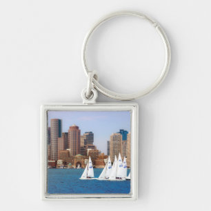 Porte-clés États-Unis, Massachusetts. Skyline 4 de Boston Wat