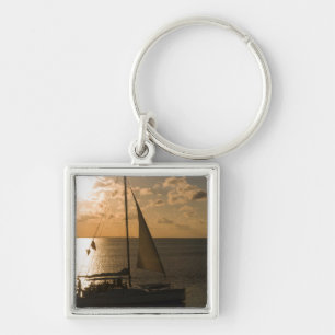 Porte-clés États-Unis, Texas, South Padre Island. Bateau à 