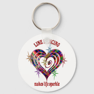 Porte-clés Étincelles de la danse de ligne