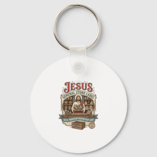 Porte-clés étiquette de magasin général Jésus Magasin général
