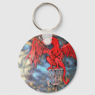 Porte-clés étiquette de sac de golf de disque