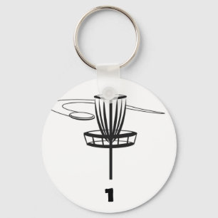 Porte-clés étiquette de sac de golf sur disque