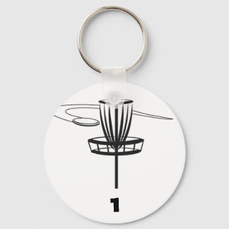 Porte-clés étiquette de sac de golf sur disque