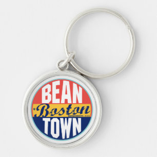 Porte-clés Étiquette vintage de Boston
