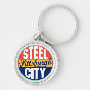 Porte-clés Étiquette vintage de Pittsburgh
