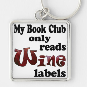 Porte-clés Étiquettes de vin pour club de lecture