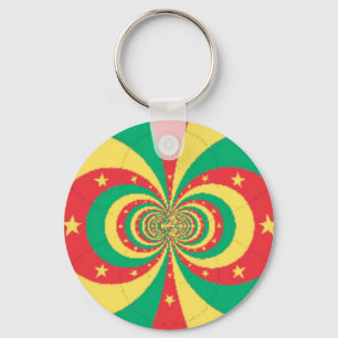 Porte-clés étoile à cinq branches République du Cameroun