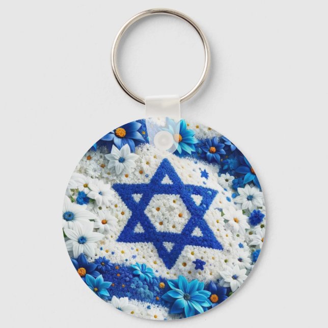Porte-clés Étoile de David. Israël (Recto)