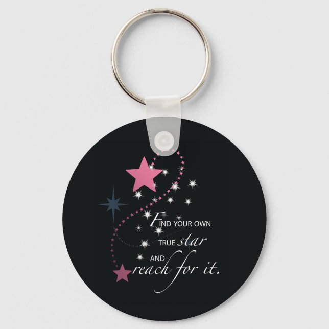 Porte-clés Étoile de diplôme de nièce, Cadeau, Cadeaux ronds  (Recto)