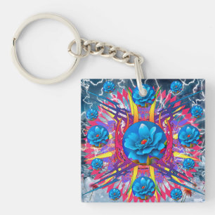 Porte-clés Étoile de Fleur