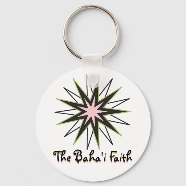 Porte-clés Étoile de la foi bahaïe (Recto)