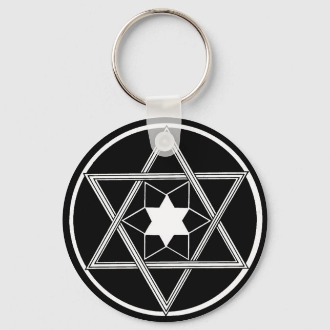 Porte-clés Étoile ronde de David (Recto)