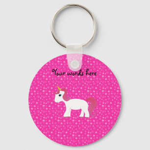 Porte-clés étoile rose Unicorne
