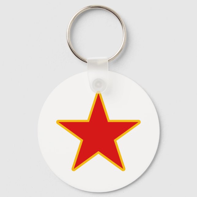 Porte-clés Étoile rouge communiste (Recto)