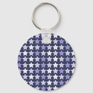 Porte-clés Étoiles bleues de la marine patriotique