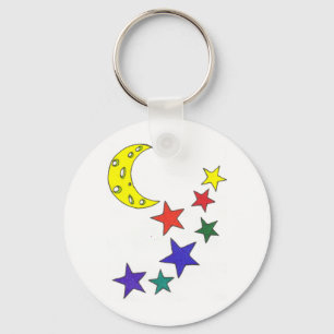 Porte-clés Étoiles et lune