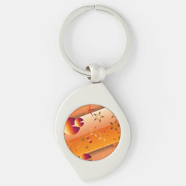 Porte-clés Étoiles Orange (Devant)