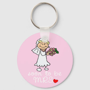 Porte-clés Être bientôt jeune mariée de bâton de MME CUTE