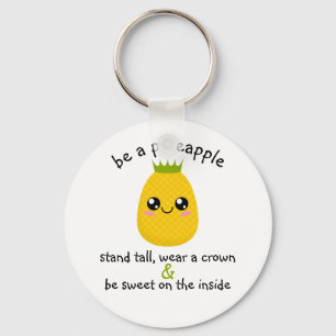 Porte-clés Être une motivation ananas