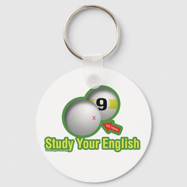 Porte-clés Étudiez votre anglais (Recto)
