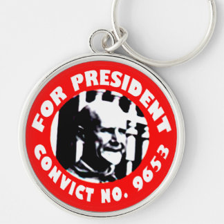 Porte-clés Eugen Debs pour le bouton de campagne de président