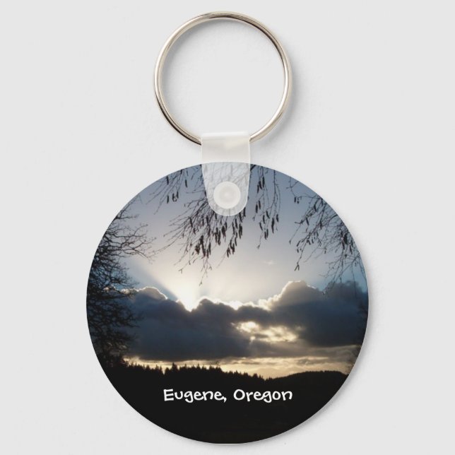 Porte-clés Eugene, Oregon Sunset (Recto)