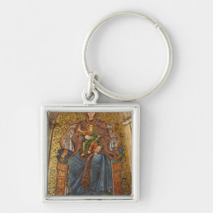 Porte-clés Europe, Italie, Sicile, Taormine. Madone et enfant