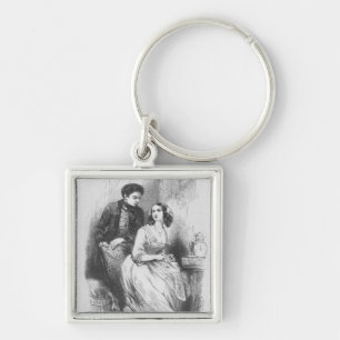Porte-clés Ève et David Sechard