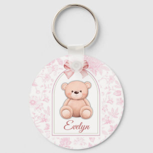 Porte-clés Evelyn Conception personnalisée d'ours en peluch