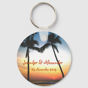 Porte-clés Événement spécial Coucher de soleil tropical