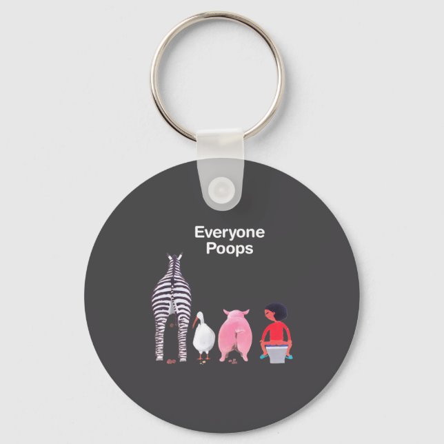 Porte-clés Everyone Ops Funny Zebra G Toilet Humor  (Recto)