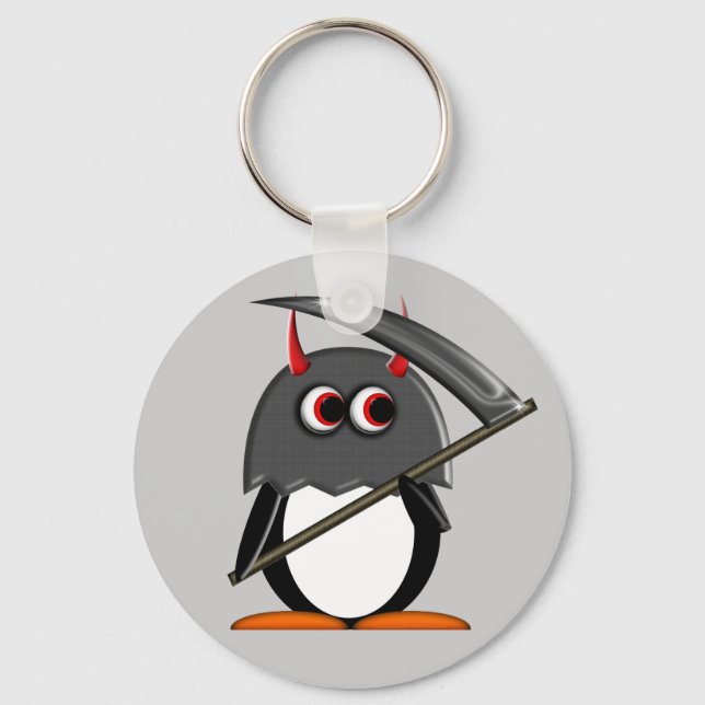 Porte-clés Evil Penguin™ Porte - clé d'exécution mignon (Recto)