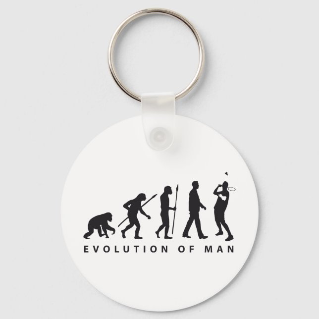 Porte-clés evolution badminton (Recto)
