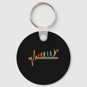 Porte-clés Evolution Basketball Jeu de bal Jeu Heartbeat