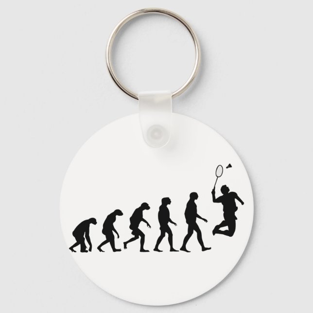Porte-clés Évolution de Badminton (Recto)