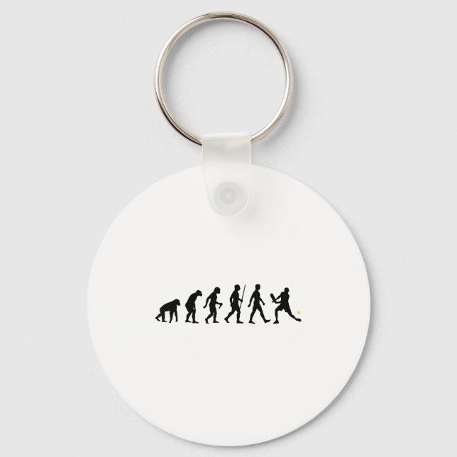 Porte-clés Évolution de pickleball pickle ball drôle (Recto)