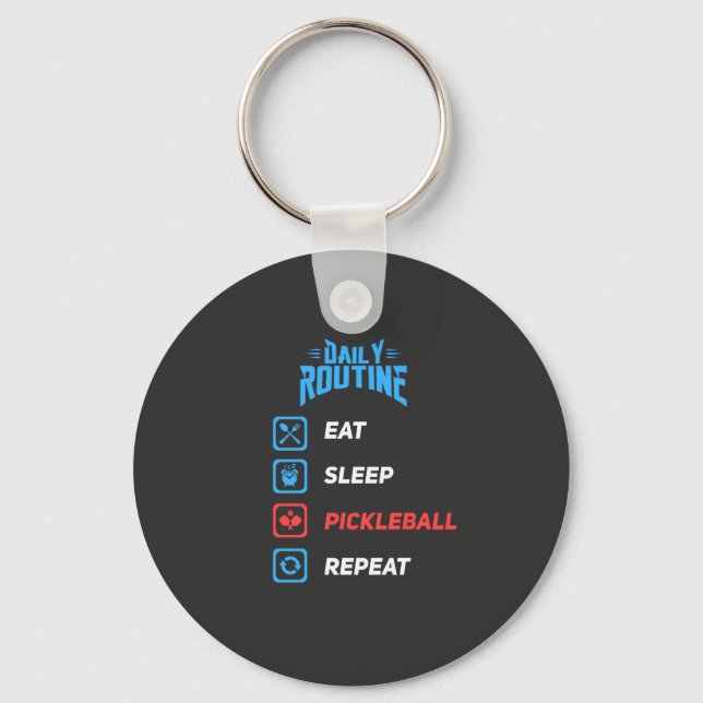 Porte-clés Évolution du Pickleball (Recto)